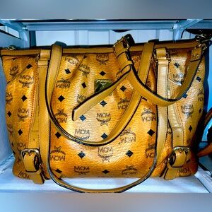 MCM Two Way Leather  Bag